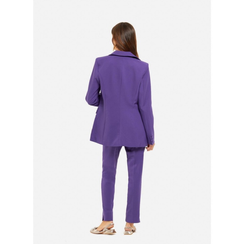 Blazer Alma En Pena Droit Suit Jaune Femme | EAE-95408505